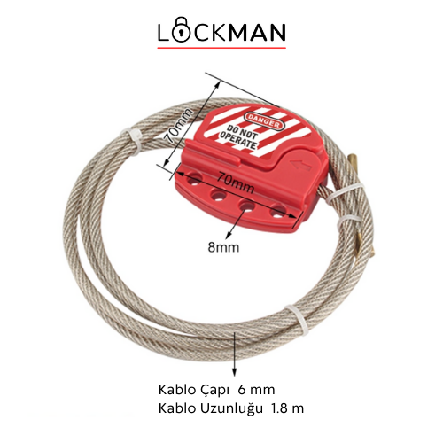 Endüstriyel Çelik Yalıtım Kablo Kilitleme Ekipman (6 mm) Galeri Resmi 3