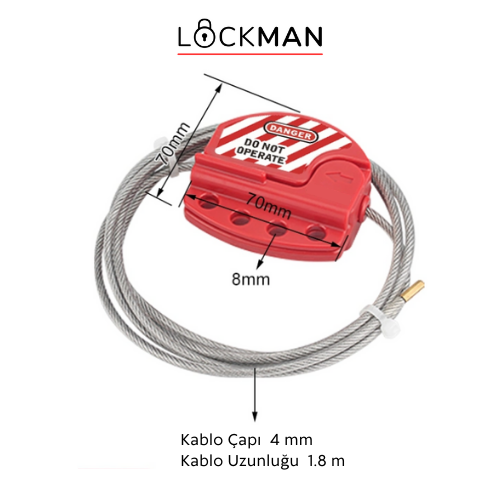 Endüstriyel Çelik Yalıtım Kablo Kilitleme Ekipmanı (4 mm) Galeri Resmi 3